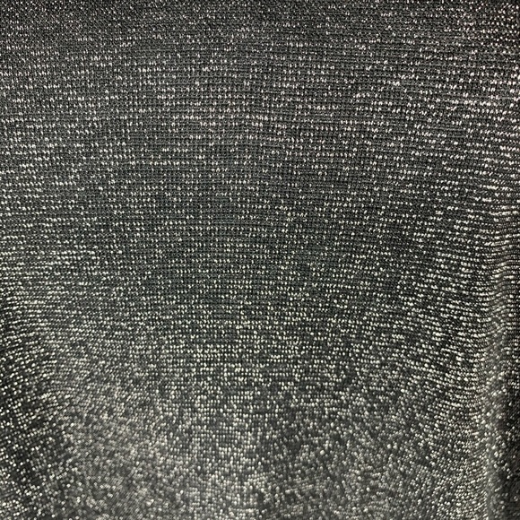 2 Hearts Cross Back Gray Silver Blouse Bat Wing - Picture 6 of 13